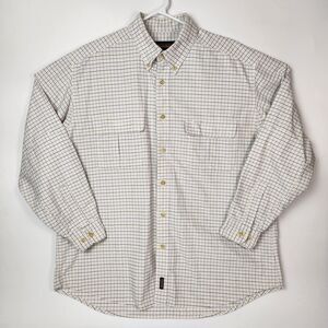 Woolrich Shirt Mens Sz XL Chore Wear Professors Patch Work Utility Barn Western‎
